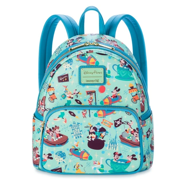 Disney Loungefly Mickey Mouse und Freunde spielen im Park Mini Rucksack